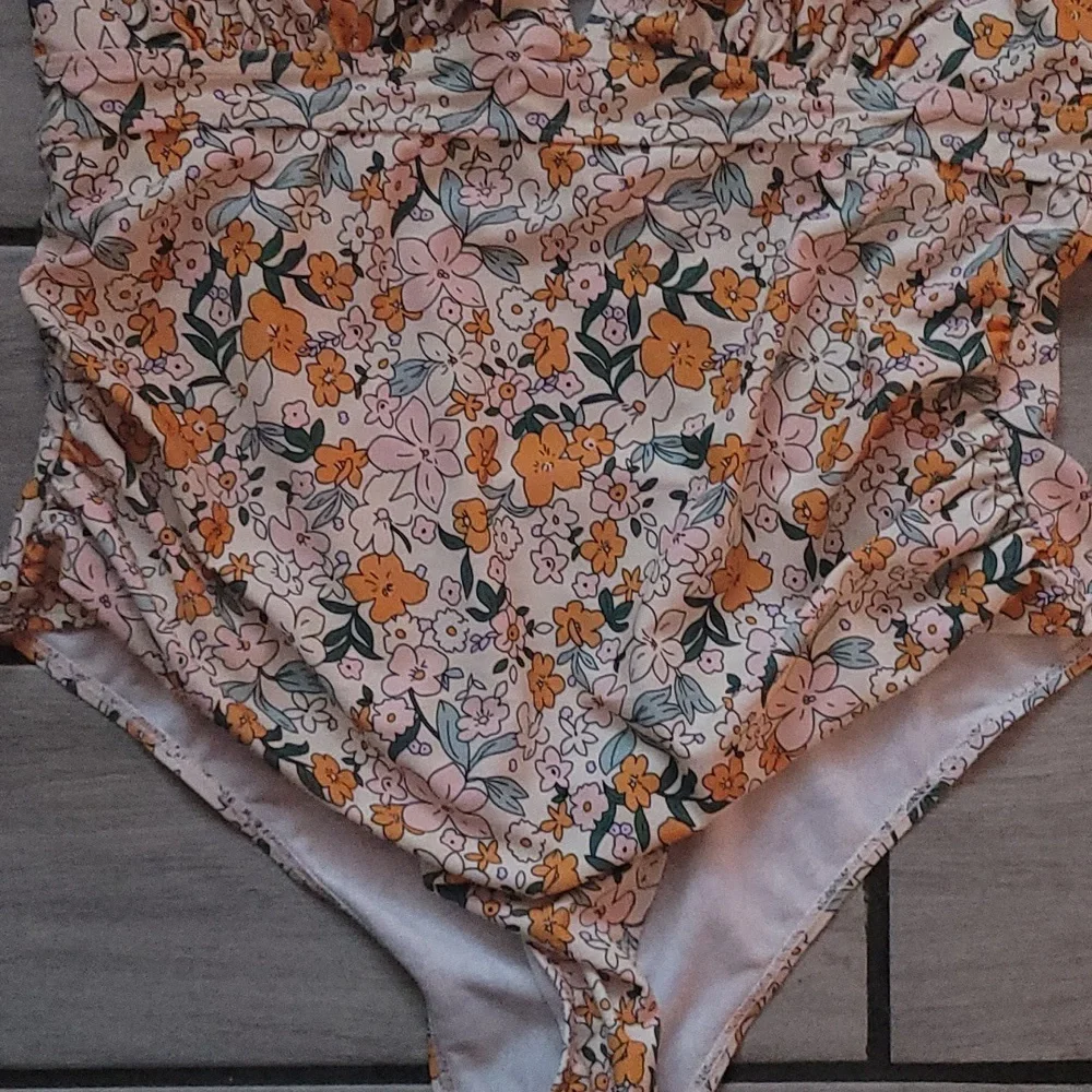 NWOT Cupshe 1 Piece Floral Print Size XXL Firm - Picture 4 of 7